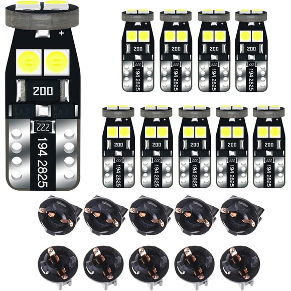 Luz LED T10 12V DODOFUN 320LM Tablero Blanco