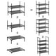 thumbnail image 5 of Zapatero Negro Metalico 4 Niveles Sunne, 5 of 7