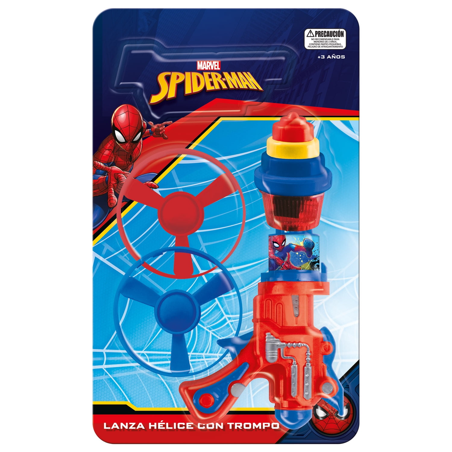 Juguete Lanzador Hélice Y Trompo Spider-Man