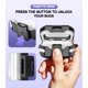 thumbnail image 3 of Estuche MoKo para Galaxy Buds 4/4 Pro – Transparente Negro, 3 of 9