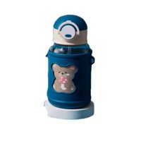 Total E-Commerce - Botella De Agua Portatil 620Ml Osito Kawaii Azul Infantil
