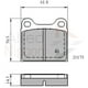 thumbnail image 2 of Pastillas Freno para auto Porsche 912 1965-1969 Delantero, 2 of 3