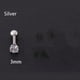 thumbnail image 1 of Gorgeous Crystal Inlaid Rhinestone Zircon Earrings - Stylish Stainless Steel Studs for Men, 1 of 5