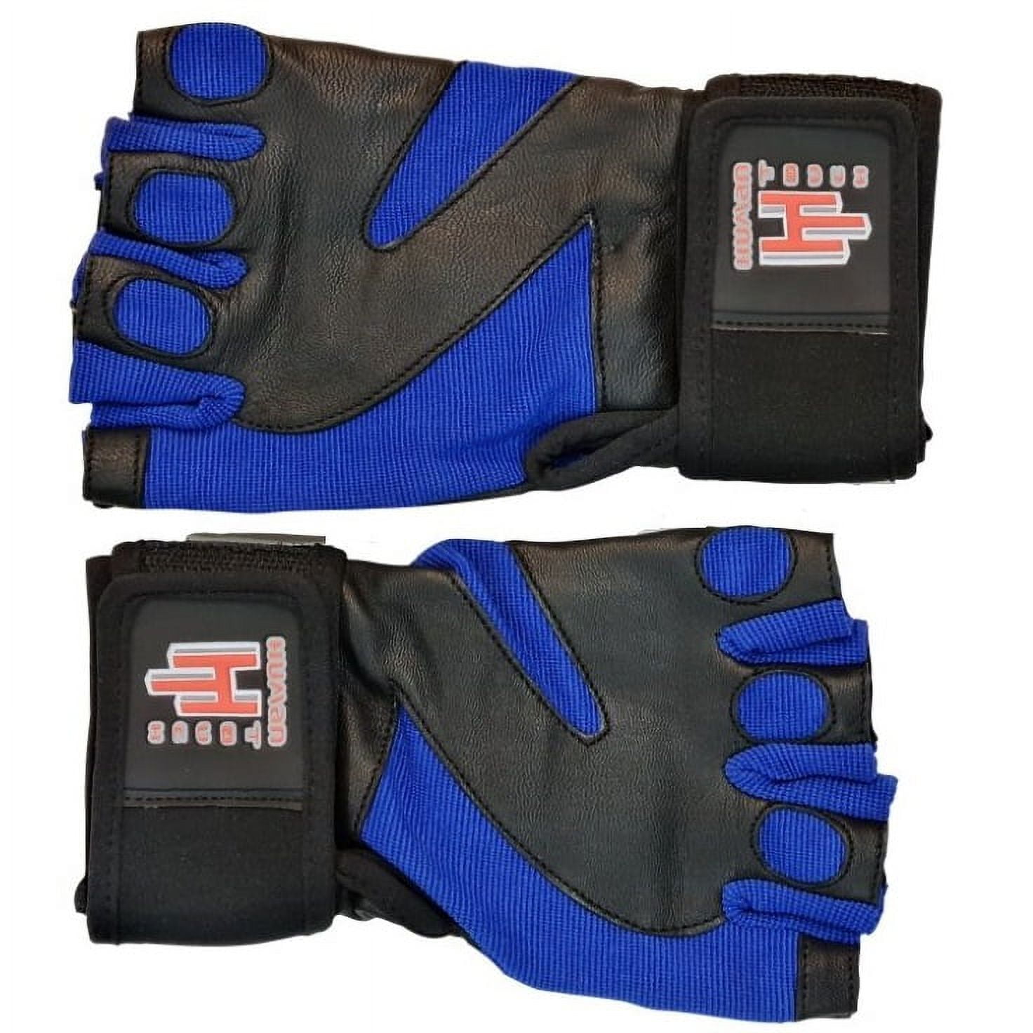 Human Touch - Guante De Levantamiento De Pesas Talla L Cuero Spandex C/vel