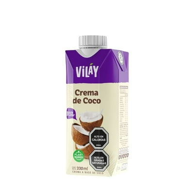 Crema De Coco Vegetal 330 Ml Vilay