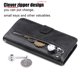 thumbnail image 2 of Funda con Cremallera para Xiaomi Poco M7 Pro 5G, Carcasa Cartera de Cuero PU con Soporte y Tarjetero, 2 of 5