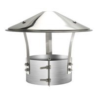 Bothyi - Cubierta Para Chimenea Exterior De Casa, Protección Contra La Lluvia, Protección Contra La Nieve, Tapa Para Techo, Protección Contra La Lluvia, Diámetro Del Tubo: 16 Cm