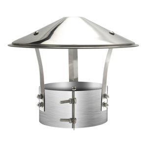 Bothyi - Cubierta Para Chimenea Exterior De Casa, Protección Contra La Lluvia, Protección Contra La Nieve, Tapa Para Techo, Protección Contra La Lluvia, Diámetro Del Tubo: 16 Cm