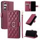 thumbnail image 2 of Funda Acolchada con Anilla y Correa para Samsung Galaxy S24 FE Slots para Tarjetas Rojo, 2 of 5
