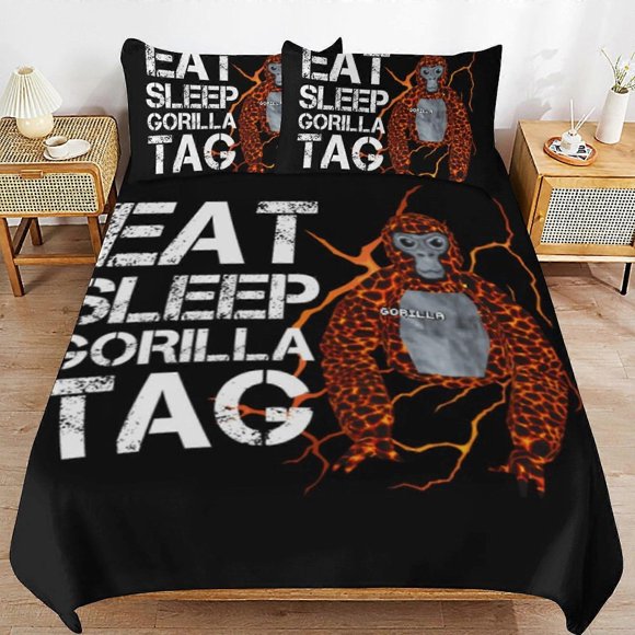 Gorilla Tag Bedding Set Duvet Cover Comfortable and Lightweight Cartoon Bedding3 Piece (case)