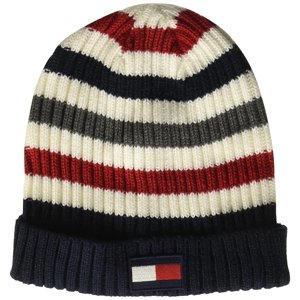 Gorro Tommy Hilfiger Con Puño Acanalado Para Hombre A Rayas Blancas