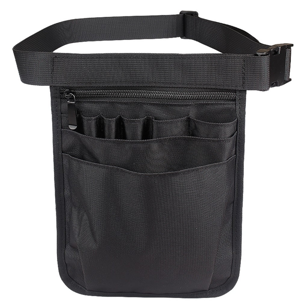 Xusx111 - Enfermera Utilidad Organizador Cinturón Fanny Pack Hip Bolsa Cintura Pack Bolsa Caso Para Tijeras Médicas Kit De Cuidado Herramienta (negro)