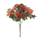 thumbnail image 4 of Ramo De Flores De Hortensia De Seda Para Sala De Estar Decoración De Sala De Reuniones Naranja, 4 of 5