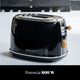 thumbnail image 2 of Tostador Desing 2 rebanadas Negro Easyways, 2 of 5