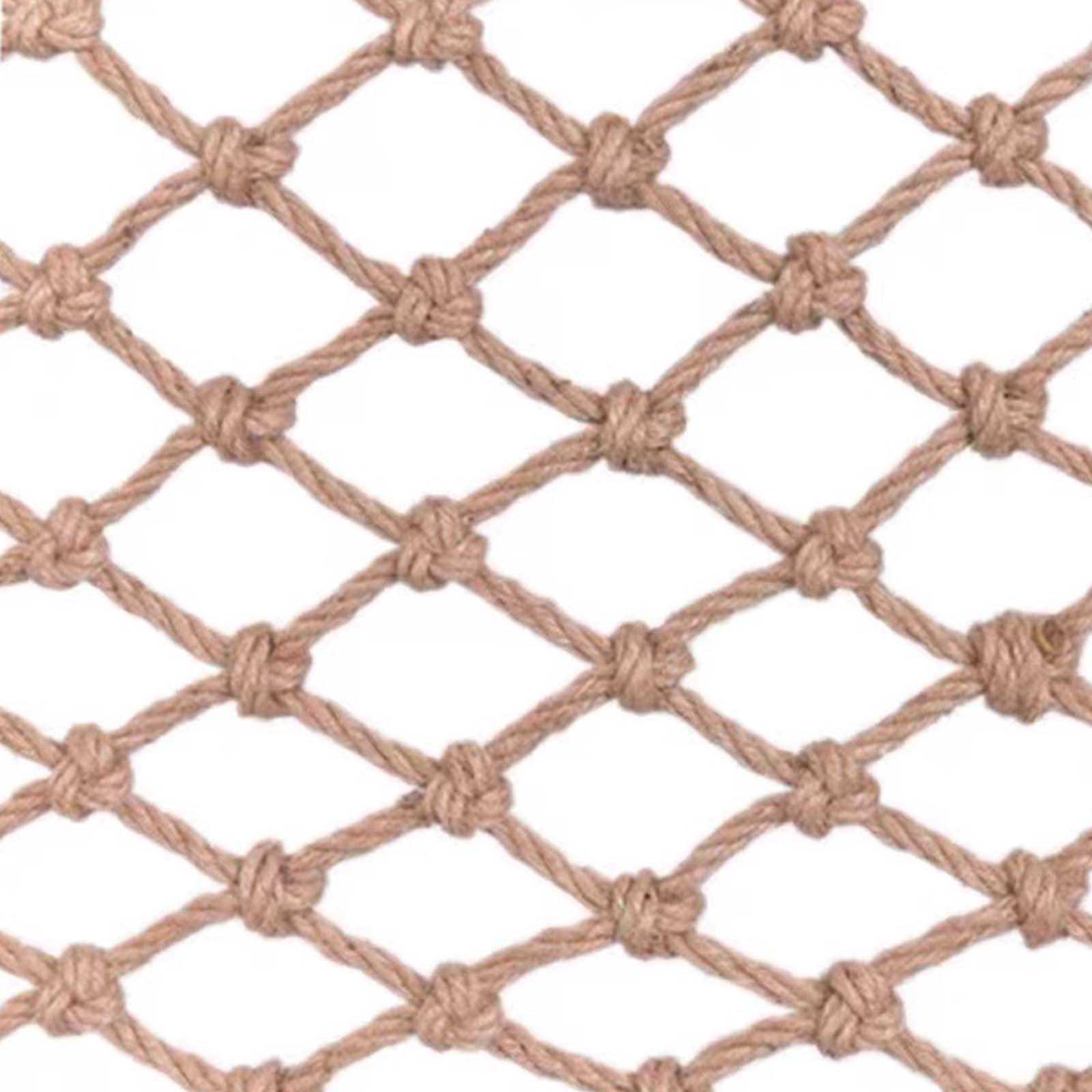 Bothyi - Red De Cuerda De Cáñamo De Seguridad, Red Para Valla, Red Anticaída, Red Para Escalar Al Aire Libre Para Niños, Cuerda Gruesa De 8Mm