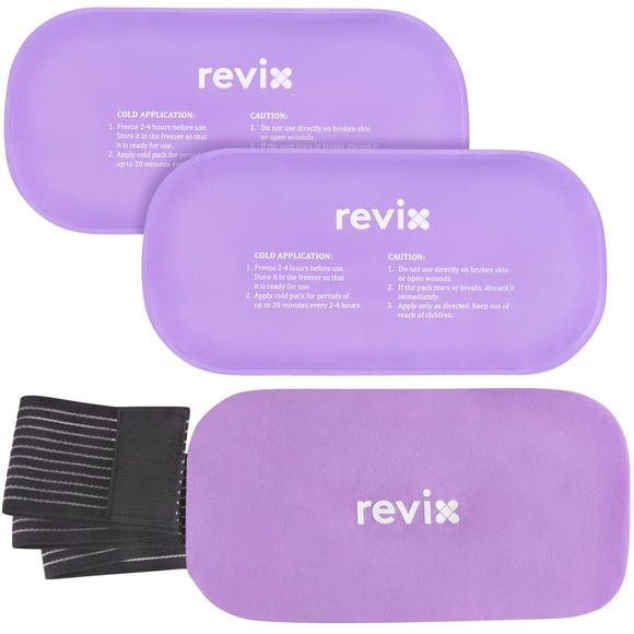 Cubos de Hielo REVIX Reutilizables Set de 2 Gel Morado
