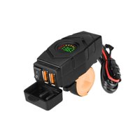 Magideal - Cargador De Teléfono Para Motocicleta Quick Charge 3.0, 36 W, Resistente, 12 V, 24 V, Fácil Instalación Luz Verde