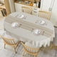 thumbnail image 2 of Mantel HOMBYS con bordado liso ovalado, 152 x 213 cm, con borlas, 2 of 3