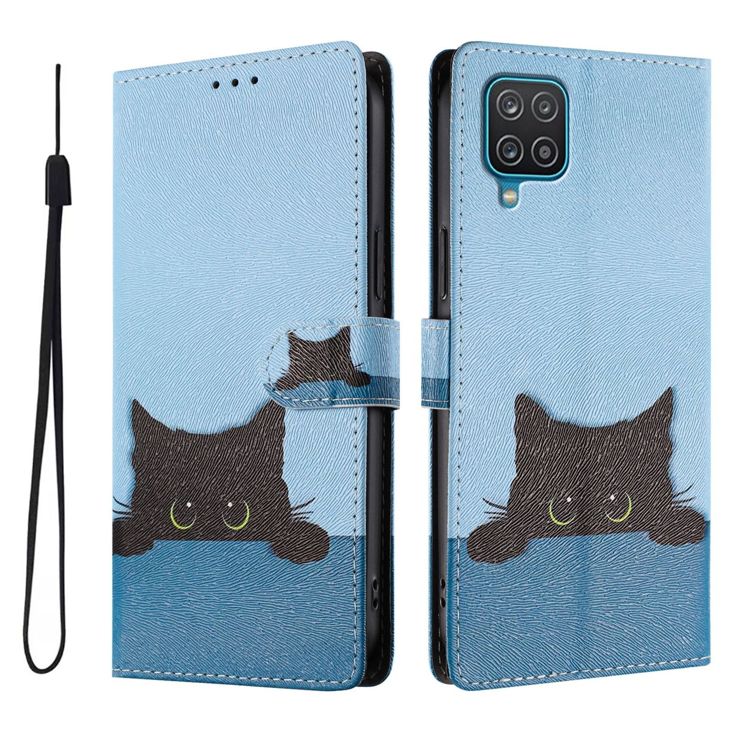 Foxdock Funda Tipo Cartera Para Samsung Galaxy A12/m12 Con Soporte Y Correa – Diseño De Patrones Lindos