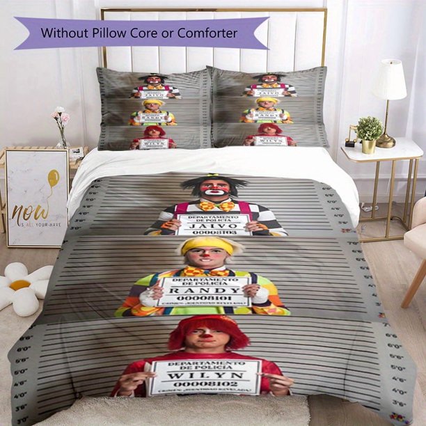 3pcs Bedding Set Duvet Cover Closure Includes 1 Duvet Cover & 2 Pillowcases for All Seasons Bedroom Decor, Home Dorm High-Definition Print Mesmos Rollo A214