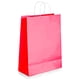 thumbnail image 1 of 12 Bolsas Papel Kraft Colores 27x21x11cm Rojo Con Asa, 1 of 3