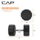 thumbnail image 4 of Mancuerna CAP Barbell 15.9 kg con Recubrimiento de Goma y Mango Cromado, 4 of 7