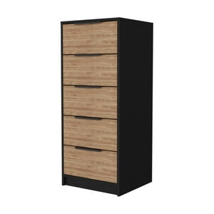 Fmfurniture - Comoda 5 Cajones Fm-002N - Negro