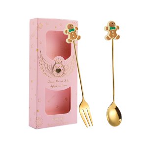 Bothyi - Cucharas De Postre De Acero Inoxidable, Tenedores, Utensilios Para Cocina, Restaurante De Postres