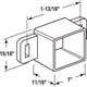 thumbnail image 2 of Placa trasera Drawer Track Slide-Co 221374 de nailon (paquete de 2), 2 of 2