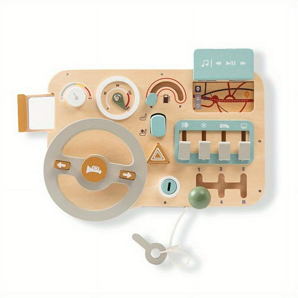 Montessori Toy Steering Wheel: Promote Early Enlightenment & Happy Growth with Busy Boards & Vehicle Sign Recognition