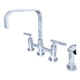 thumbnail image 1 of Llave de cocina Kingston Brass Manhattan Bridge con rociador de latón, 1 of 2