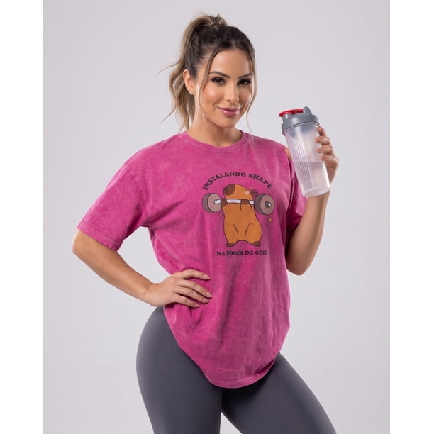 Polera Deportiva Oversize Capybara Vintage Calce Perfecto - A366