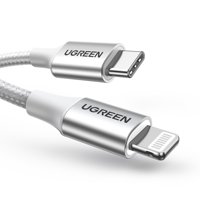 Cable Lightning/Usb-C 3A 1M Mfi Gris Ugreen Us304