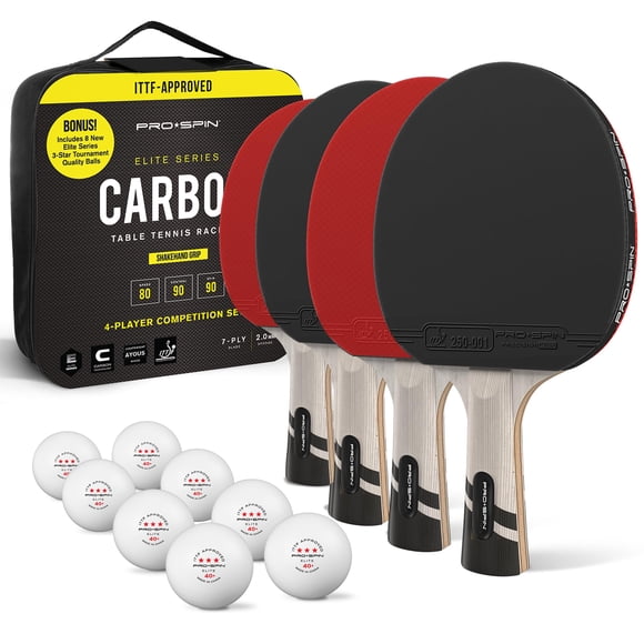 Palas De Ping Pong De Fibra De Carbono De Nivel Profesional