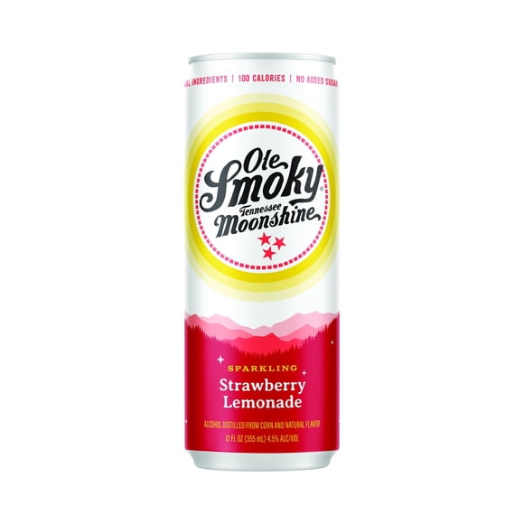 Ole smoky sparkling strawberry lemonade, 355 ml