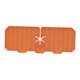 thumbnail image 1 of Colector De Salpicaduras De Alfombrilla De Grifo De Fregadero De Silicona Para Fregadero De Cocina Bandeja De Hotel Naranja, 1 of 5