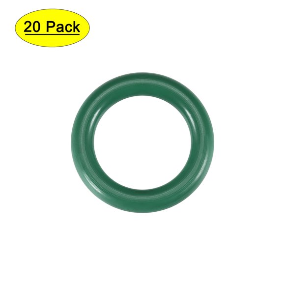 Uxcell FKM Anillos O de Caucho de Fluor para Sellado de Válvulas de Maquinaria de Fontanería 16mmx23mmx3.5mm