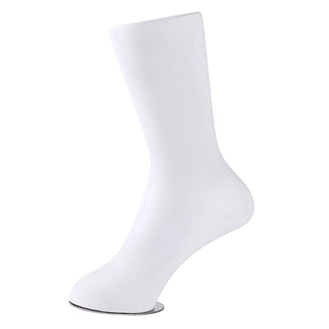 Ioensy - Maniquí De Calcetín Para Niños, Exhibición De Pie, Escaparate De Fotografía De Tobillo, Modelo De Pie Humano, Blanco H 24Cm