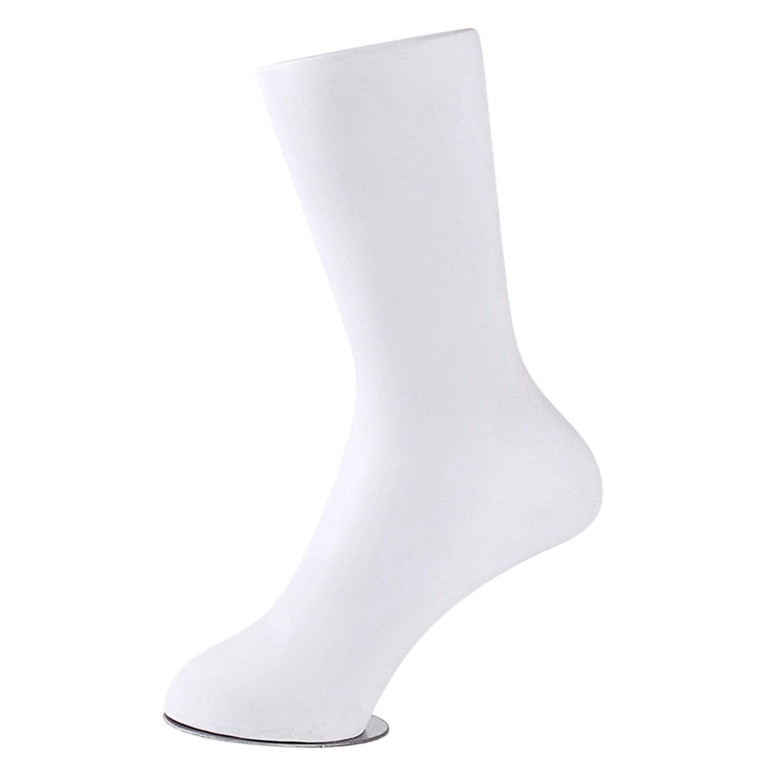 Ioensy - Maniquí De Calcetín Para Niños, Exhibición De Pie, Escaparate De Fotografía De Tobillo, Modelo De Pie Humano, Blanco H 24Cm