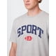 thumbnail image 3 of Camiseta GAP para hombre con logotipo gráfico tejida en gris jaspeado claro, talla S, 3 of 4