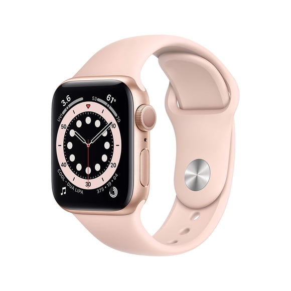 Apple Watch Series 6 Caja De Aluminio Dorada Con Banda Deportiva Rosa Arena - Reacondicionado