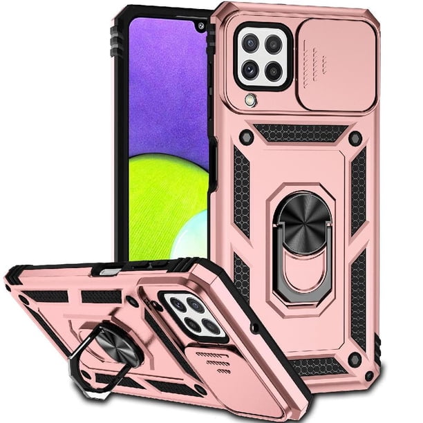 Estuche GANGXUN para Samsung Galaxy A22 4G, soporte giratorio 360°, estilo mecánico y magnético