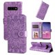 thumbnail image 1 of Funda tipo cartera FOXDOCK para Samsung Galaxy S10 , diseño girasol en relieve, cuero PU, cierre magnético, soporte y tarjetero, 1 of 5