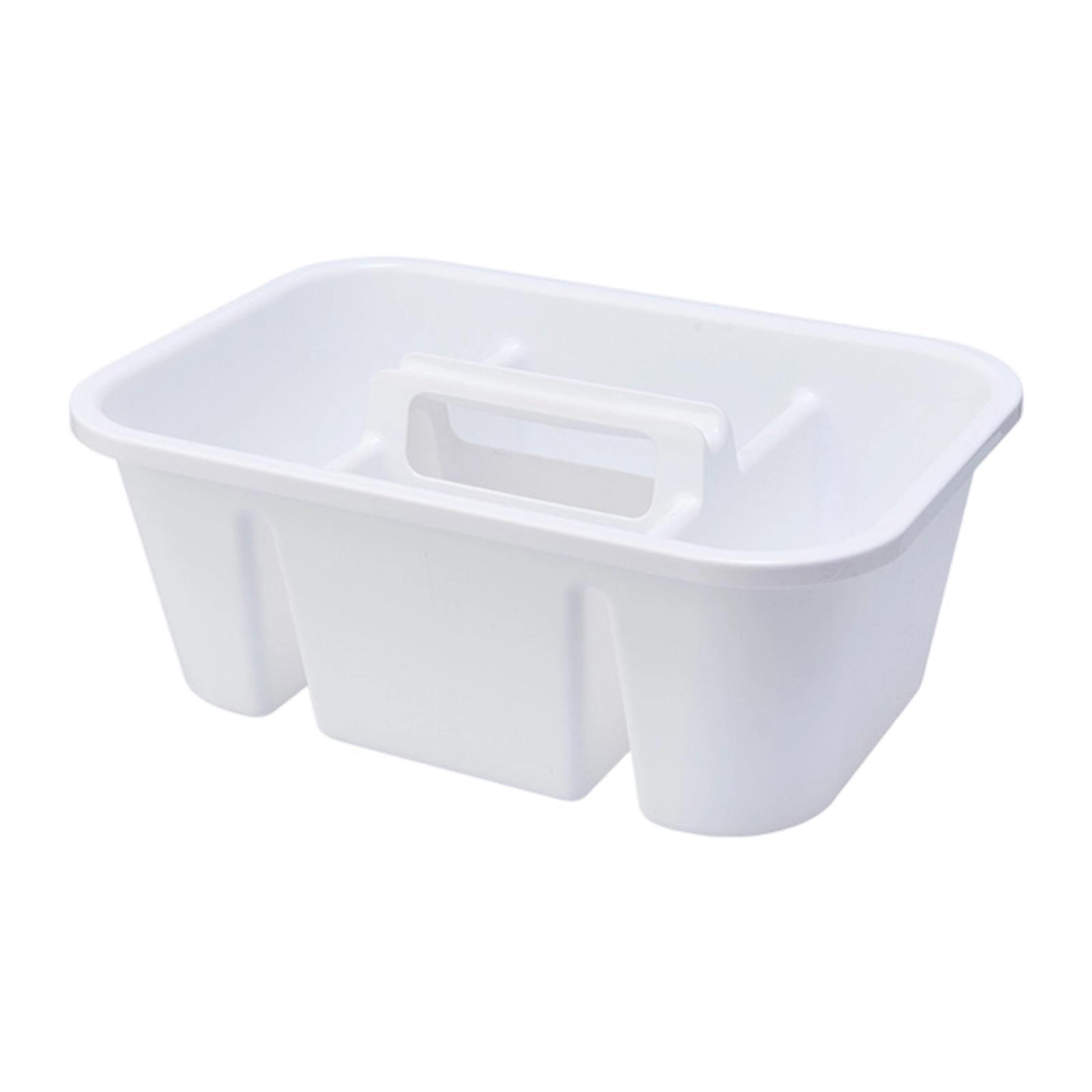 Ioensy - Cesta Para Artículos De Limpieza, Carrito De Limpieza Multiusos Para Hotel, Para Uso Doméstico, Soporte Para Herramientas, Color Blanco