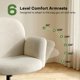 thumbnail image 3 of Silla Marsail Criss Cross Beige de Chenille Reclinable, 3 of 7