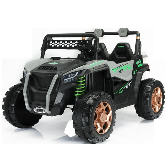 Auto Eléctrico 12v Jeep Terreneitor Gris