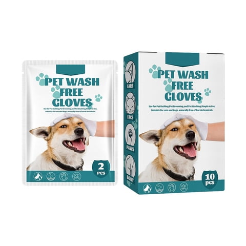 Magideal - 10 Piezas Guantes De Limpieza De Guantes De Limpieza De Perros, Grueso Multipropósito De Espesor, Limpieza De Mascotas Desechable Para Perros Y Gatos