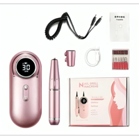 Genérico - Torno De Uñas Inalámbrico Pantalla Lcd 30000 Rpm Manicura