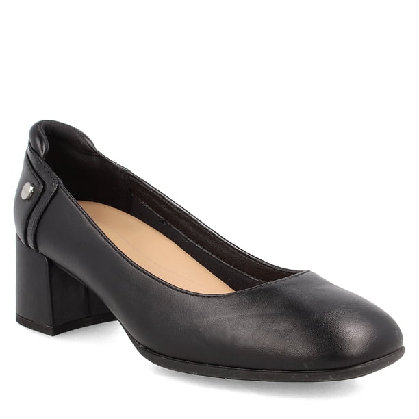 Zapato Taco Mujer Bata Comfit Floral Negro