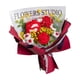 thumbnail image 4 of Ramo De Flores De Ganchillo Flores Artificiales Regalo Ya Hecho Para Acción De Gracias Rojo, 4 of 5